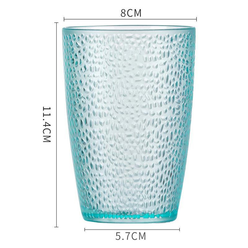 Drinkware Acrylic Acrylic Glasses 210/300/360ml Stackable Drink Cup Transparent Unbreakable Tea Cup Bar