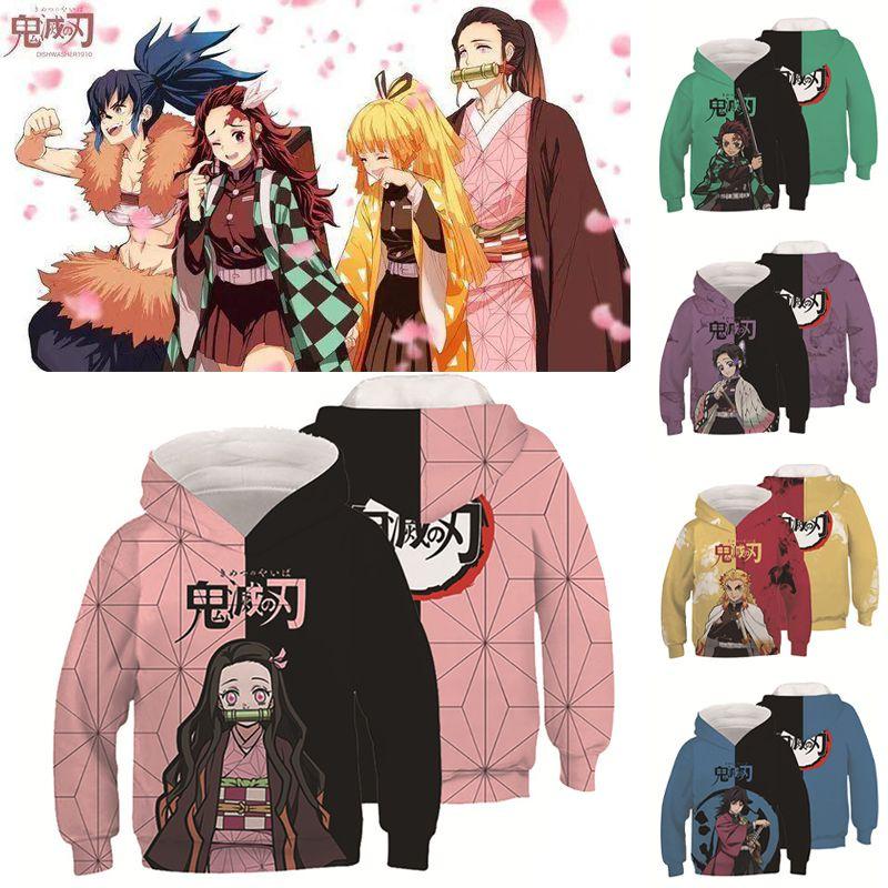 Demon Slayer Anime Kimetsu No Yaiba 3d Hoodie Men Women Pullover Tops Hooded