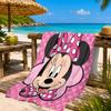 Pink Mouse Artwork Printed Microfiber Beach Towel, Soft And Absorbent, Quick-Dry, Ideal for Summer Travel, Beach Essential, Swimming Pool