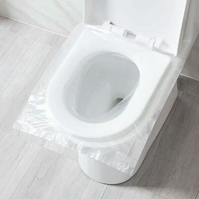 50 stuks/zak Wegwerp toiletbrilhoes Toiletbrilhoes Schoon En Hygiënisch Openbaar Toilet Reizen Wegwerp toiletdeksel