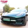 Tesla Model 3 FAST Style Front Lip Black Warrior Body Kit