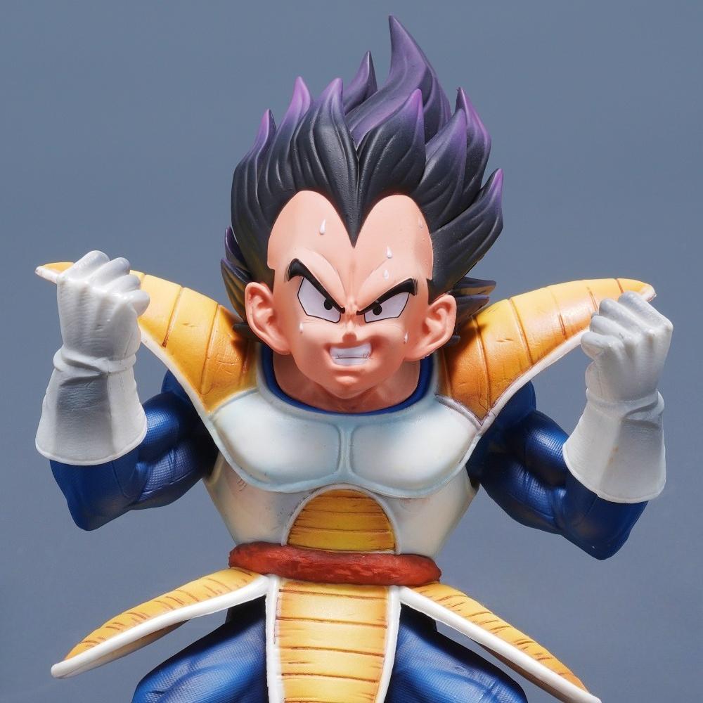22cm/8.66in Anime Dragon Ball Figure Vegeta Action Figures Pvc Statue Desktop Ornamen Collection Model Toys Gifts Round Sensory Compression Bouncy