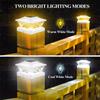 Solar Post Light Villa Column Lamp Fence Gate Pillar Head LED Lamp Waterproof Solar Outdoor Lights for Yard Patio Garden Decor