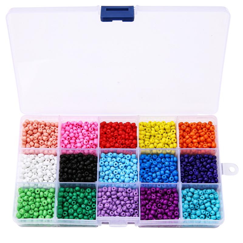 

Набор стеклянных бусин рокайль 24 цвета: Бусины с цельным и окрашенным ядром для изготовления украшений своими руками