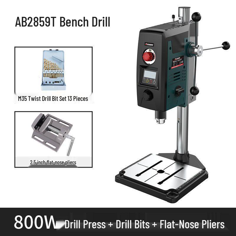 220V Mini Industrial Bench Drill Press - High Precision Multifunctional Turret Machine