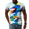 Summer Tide Fashion Doodle Picture Men T-Shirts  Casual 3D Print Tees Hip Hop Personality Round Neck Short Sleeve Tops