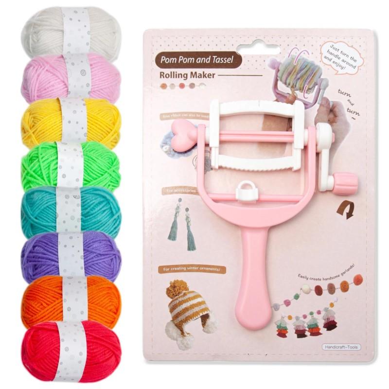 Pompom Makers Pom Maker Tassel Winder Tool For Fluff Ball Bobble Needle Weave DIY Wool Yarn Crochet Knitting Craft