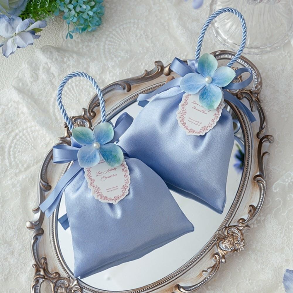 Mini Flower Drawstring Bag Gift Packaging Festive Sugar Bag Fashion Wedding Candy Bag  Festival