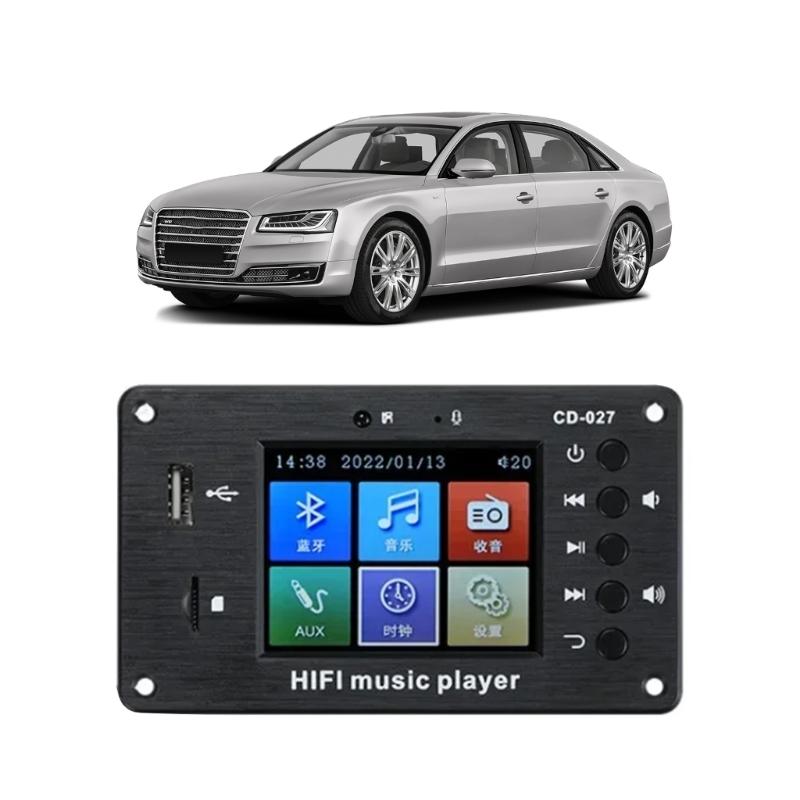 Upgrades MP3 Playback Panel with 2.8" Display Blue Tooth 5.1 LCD Display with Stereo Output Blue Tooth Connectivity