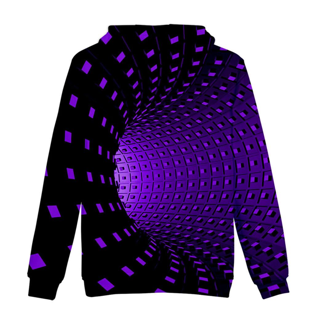 Unisex Men's 3D Printing Creative Round Neck Casual Long Shirts Top Blouse