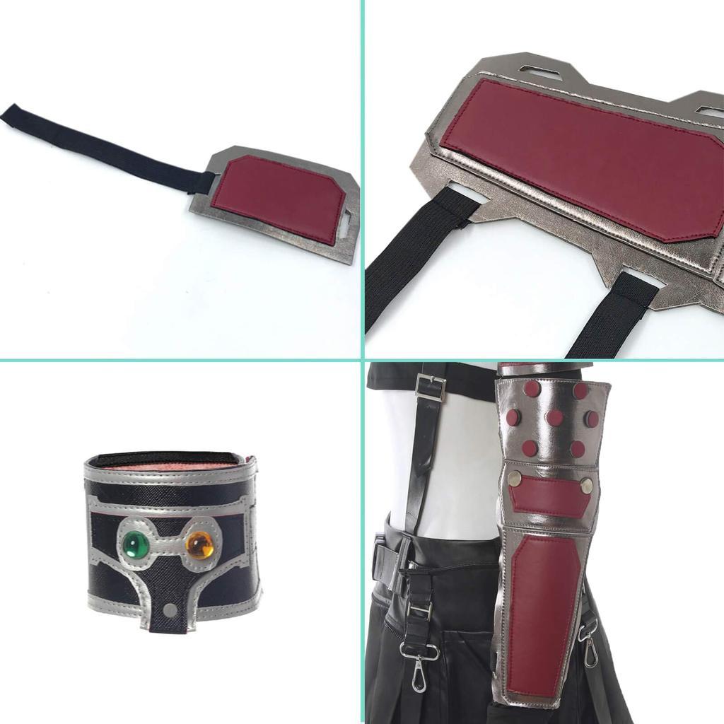 Tifa Cosplay Fighting FF7 Cosplay Event Tifa Costume with All Accessories Fighting Size [NSPSTT] Suit, Costume, Costume, (Tifa Suit, LL)