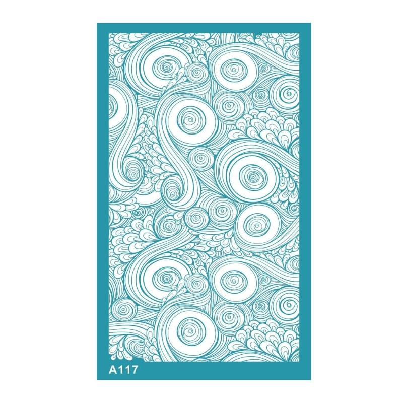 Clay Templates Flower Style No-Adhesive Silk Screen Printing Templates Reused Templates Transfer for Earring Making