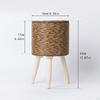 Plant Basket with Legs Flower Pot Pastoral Display Planter for Balcony Greenhouse Dining