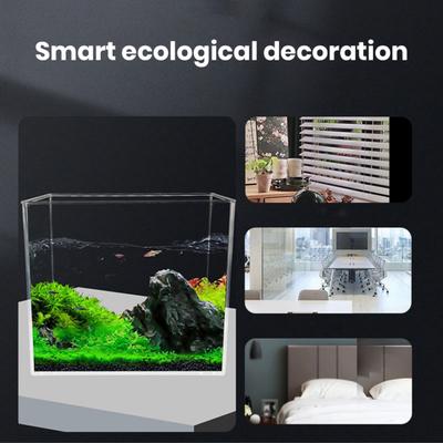 Akwarium Gładkie krawędzie Małe akwarium Wysoka przejrzystość Pulpit Zbiornik z krajobrazem wodnym do dekoracji wnętrz