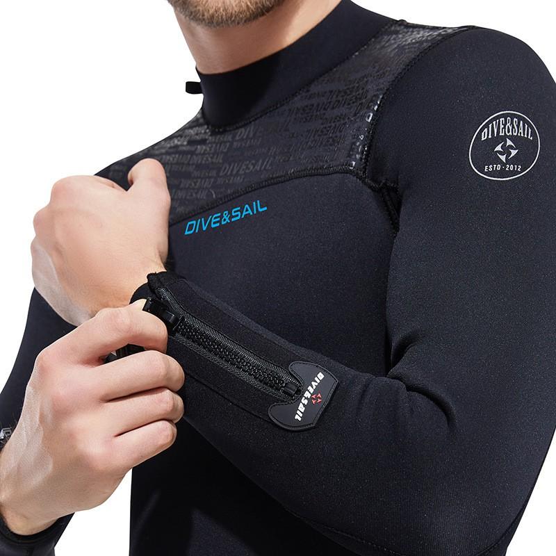 5mm Fullsuit Wetsuit Men Women Chloroprene Neoprene Diving Surfing Snorkeling Winter Swimming Thermal Protection