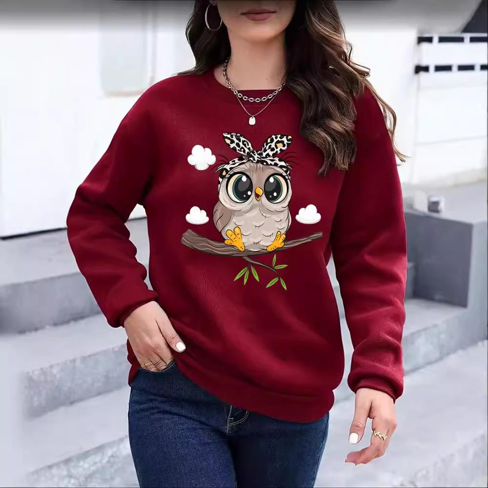 Korean Fashion Pullover Setwear Women Clothes Cartoon