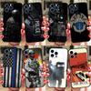 Police Phone Case For iPhone 16 15 12 13 Mini 11 14 Pro XS Max Plus X XR Silicone Cover