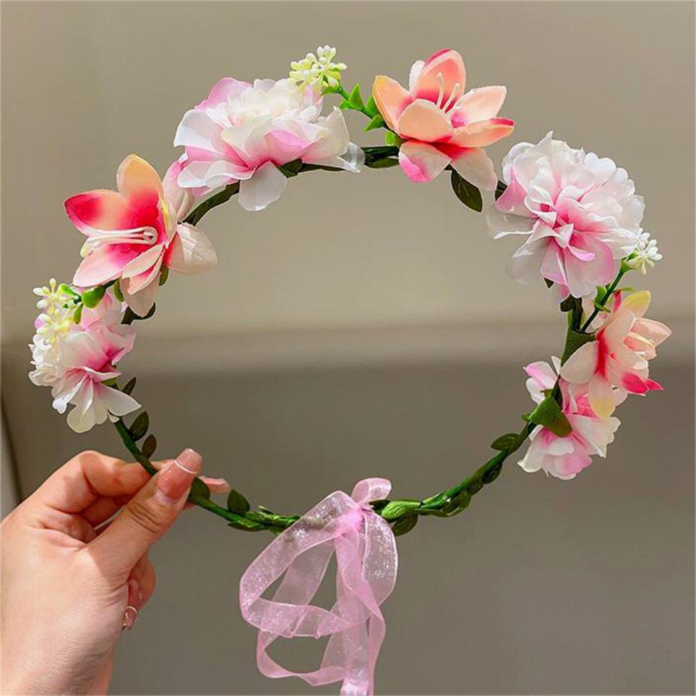 Multistyles Women Wedding Floral Headband Fashion Party Bride Garland  Wedding Baby Shower Decor
