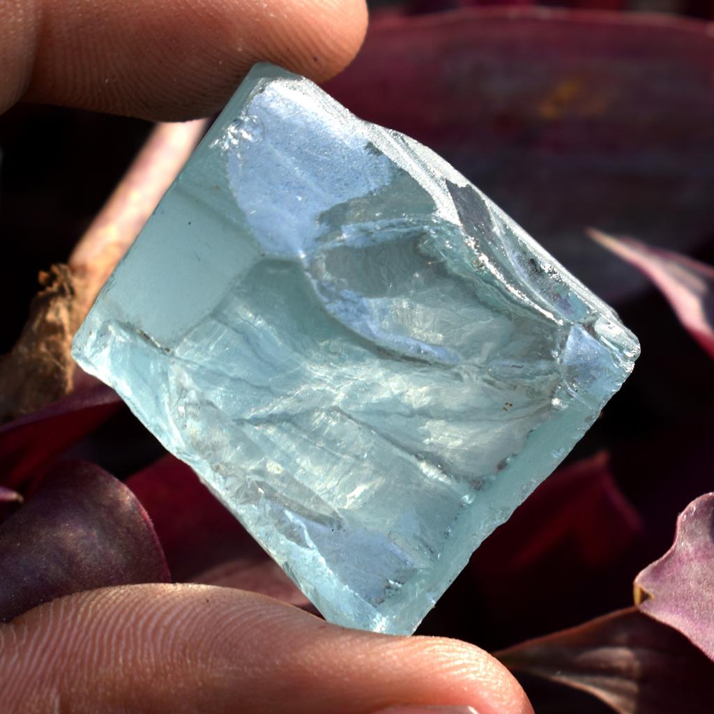 CERTIFIED Natural 89 Ct Aquamarine Blue Uncut Rough Loose Gemstone