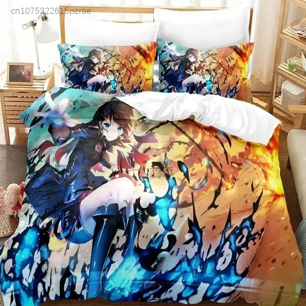 3D Print Anime Pixiv Fantasia T Bedding Set Printed Bed Set With Pillowcase Bed Duvet Cover Soft Queen King Size Bedclothes Home