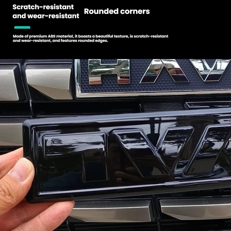 For Haval Emblem ABS Logo Badge Sticker For GWM Haval Dargo Jolion H3 H7 F7\F7X H6 PHEV H5 Front Rear Grille Hood Body Decal