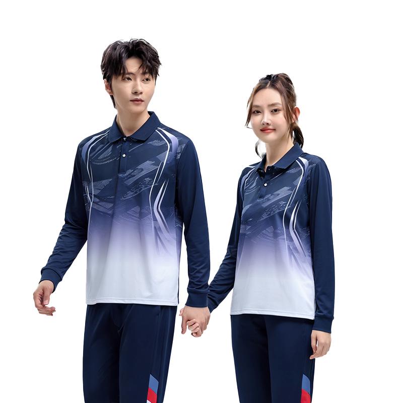 Unisex Long Sleeve Polo Sports Set - Spring/Autumn Team Uniform