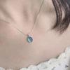 Hypertherm Blue Necklace Women's New Summer Light Luxury, Niche High-end, Simple and Versatile Temperament, No Fading Pendant