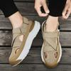 2024 New Male Platform Sandalias Fashion Designer Men's Sandals Breathable Casual Shoes for Men Outdoor Non Slip Beach Sandals