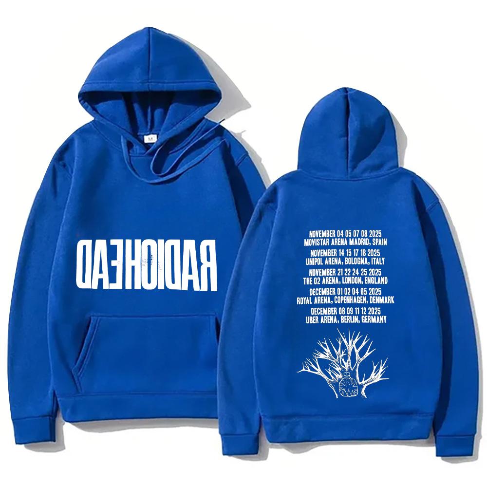Radiohead 2026 Tour Hoodie Hip Hop Vintage Music Vintage Unisex Men Graphic Hoody Tops Oversize Streetwear Retro Casual Pullover
