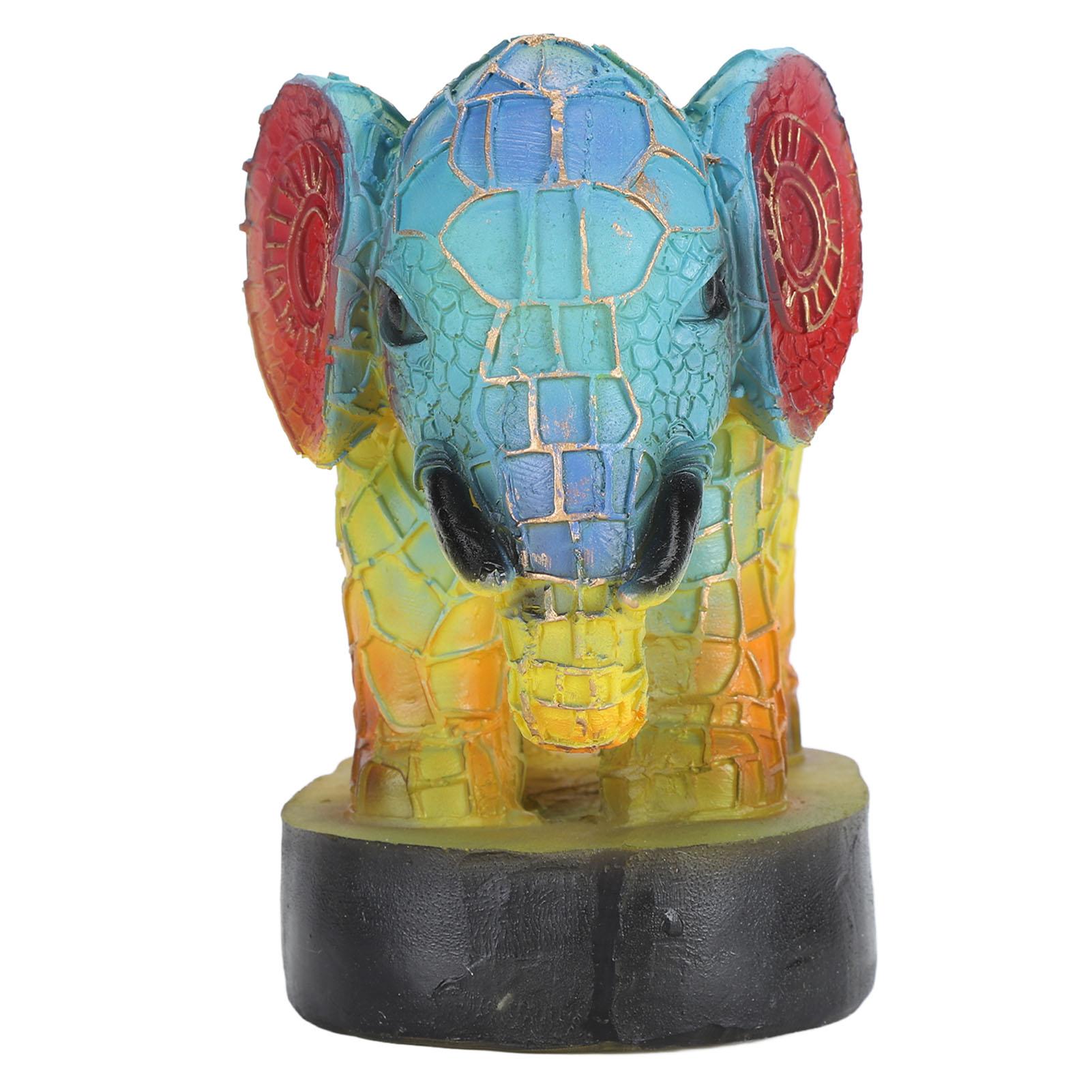 

Винтажный ночник с животными, красочная картина, декоративная настольная лампа из смолы для декора спальни Elephant