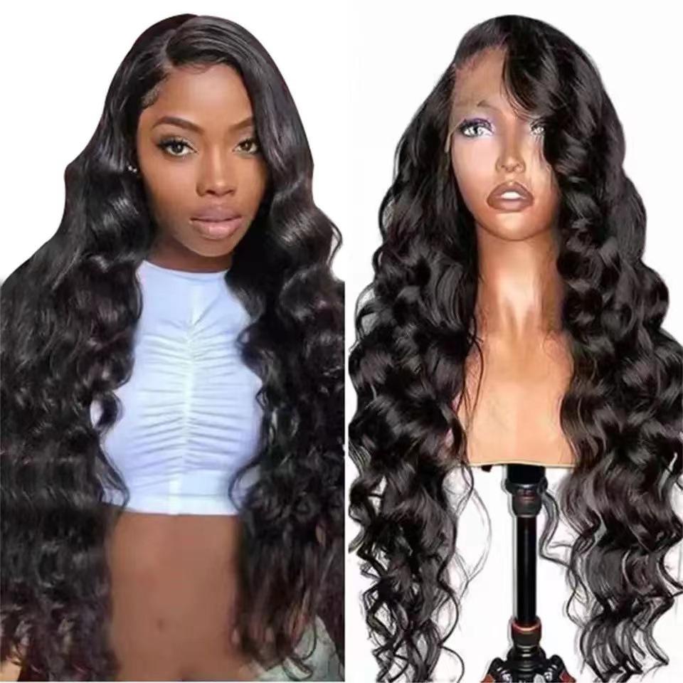 Foreign trade European and American ladies wig wavy long curly hair African long curly hair fluffy chemical fiber
