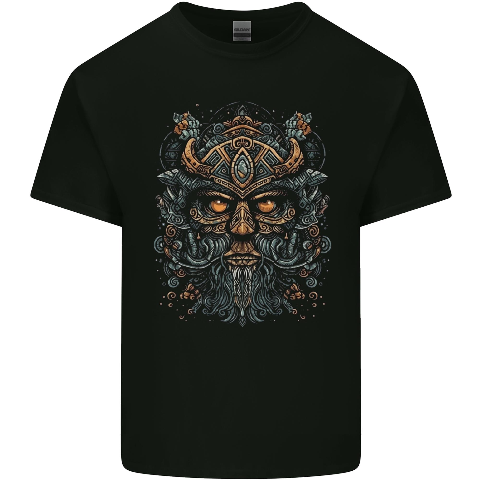 A Tribal Viking Pagan Celtic Warrior Unisexs Light Cotton TShirt S