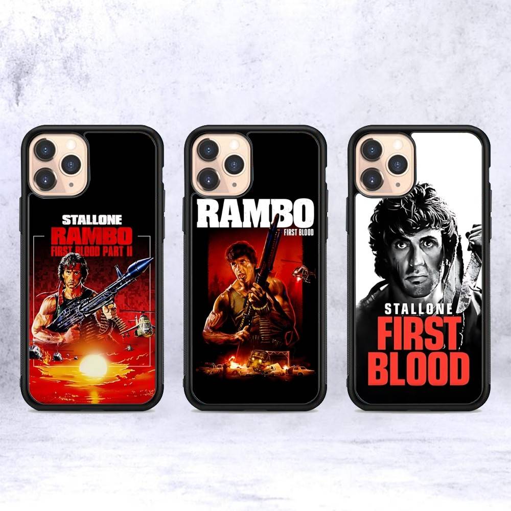 1pc Movie Rambo First Blood Phone Case For IPhone 17 16 15 14 13 Plus 12 11 Pro Max PC+TPU Cases Back Cover