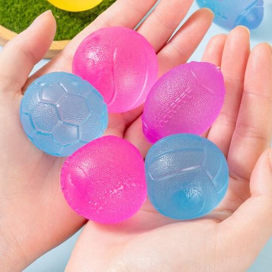 Sports Ball Squeeze Toy Stress Relief Mini Basketball Baseball Rugby Football Tennis Fidget Toy Decompression Stress Ball Party Favors