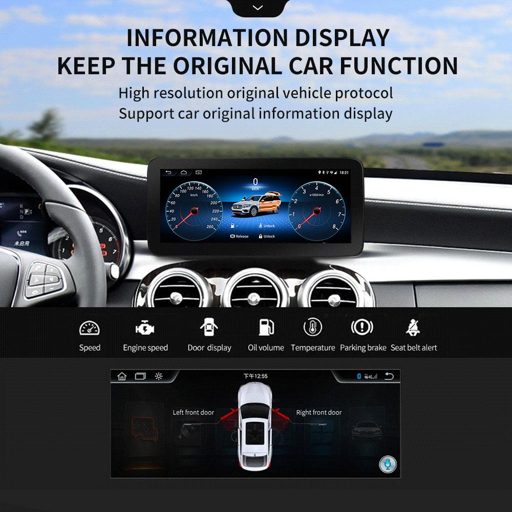 10,25 inchi Android 13 Carplay Ecran Radio Auto pentru Mercedes Clasa S W222 LHD 2012-2015 GPS Player Multimedia 4G Wifi