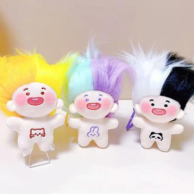 Key Chain Style DIY Hairstyle Plush Doll Missing Teeth Funny Toothless Doll  Home Decoration
