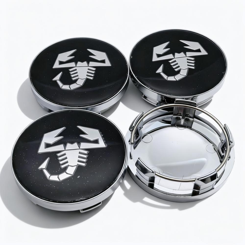 4pcs 58MM 54MM Scorpion Logo Emblem Badge Car Wheel Center Caps Wheel Hubcaps Rim Hub Center Dust Cover Replace Car Accessories