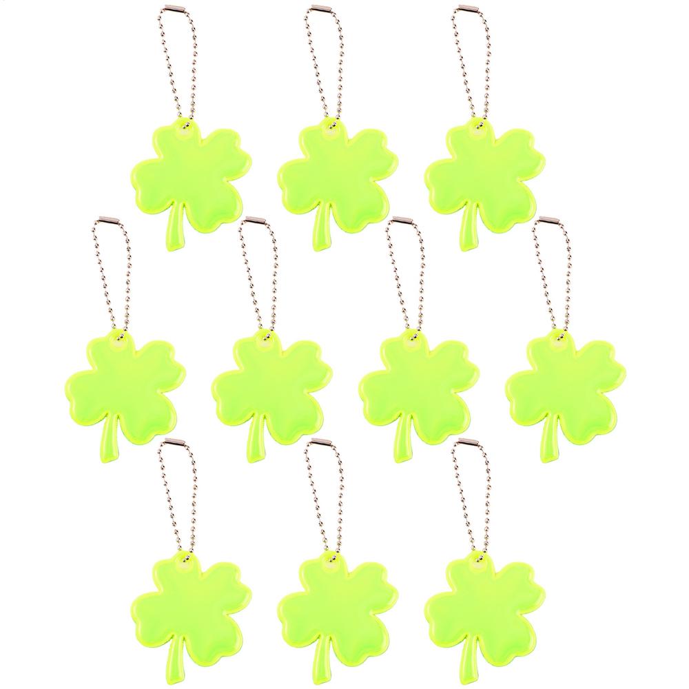 10 шт. Светоотражающий кулон для рюкзака, Водонепроницаемый светоотражатель безопасности, Легкое украшение для сумки, Безопасный брелок