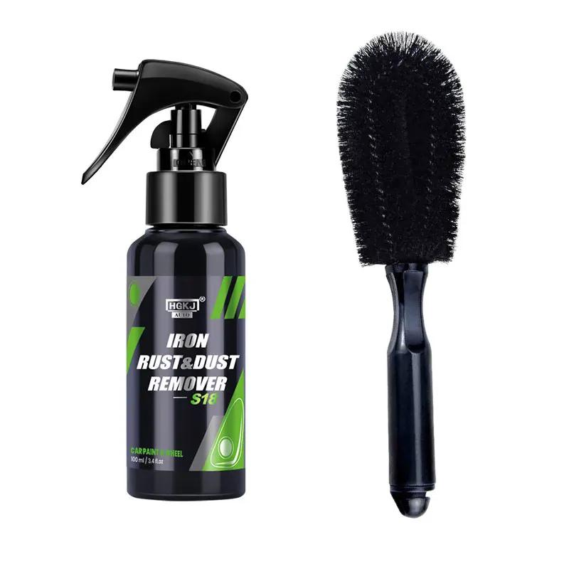Car Iron Remover Rust Dust Remover Spray Iron Dust Rim Rust Cleaner Car Paint Wheel Hub Iron Powder Remover Car Detailing Care
