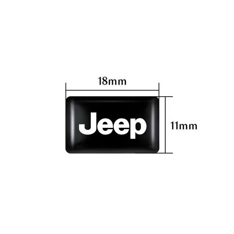 Per Jeep 10 Pezzi Adesivi 3D Styling Volante Accessori Per Jeep Wrangler Grand Cherokee Avenger Compass Wagoneer Gladia