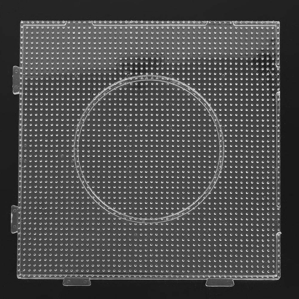 Transparent Geometric Pegboard Template Kids Children Toys for 2.6mm Perler Beads (Big Square)