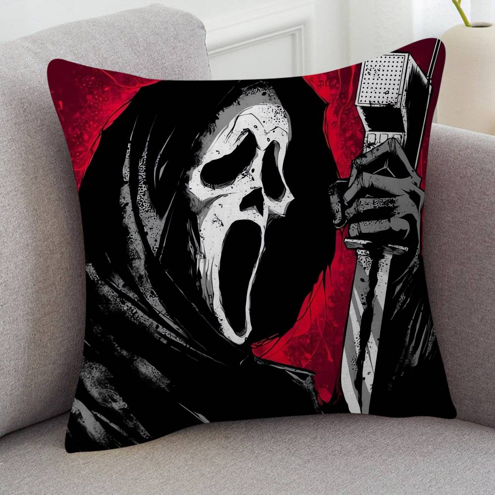 Movie Scream Game For Cartoon Print Peripheral Pillow Case Cushion Cover Home Decor Birthday Gift Pillowcover
