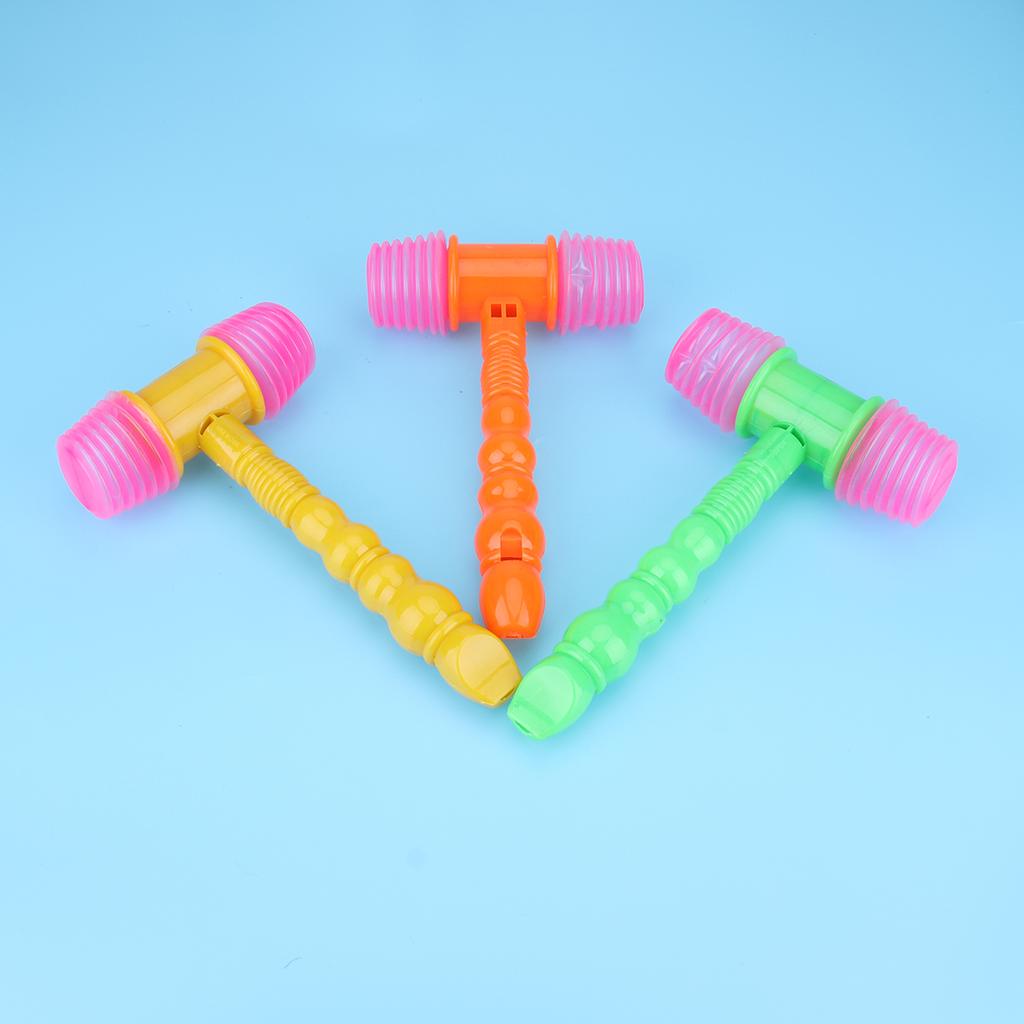 5pcs Baby Music Hammer Toy Children Rhythm Practice Tool Squeaky Sound Hand Tools Musical Instrument Hammer Toy For Kids
