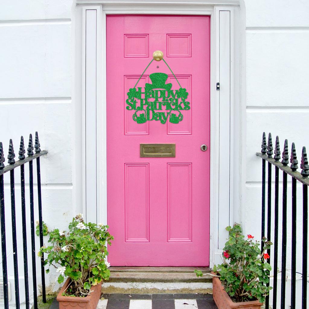 St. Patricks Day Dekorationen Party Türbehänge Irische Feiertagsbehänge Dekoration Wohnkultur