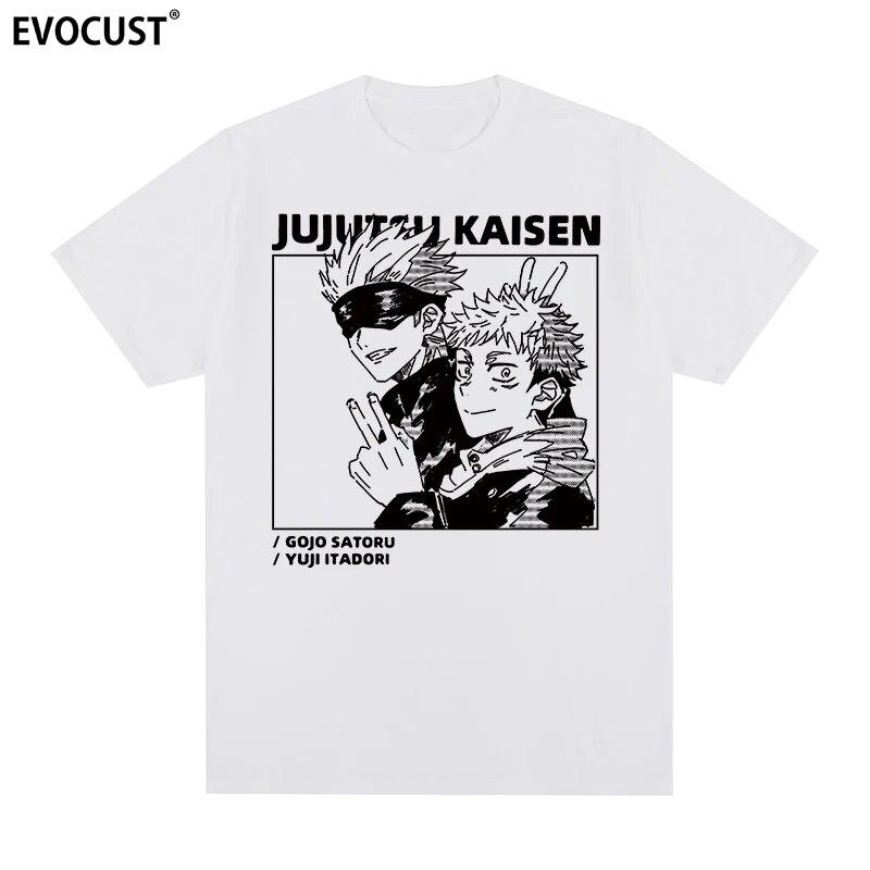 Jujutsu Kaisen Harajuku Cool Cartoon Anime Casual T-shirt Cotton Unisex T Shirt New TEE TSHIRT Womens Tops
