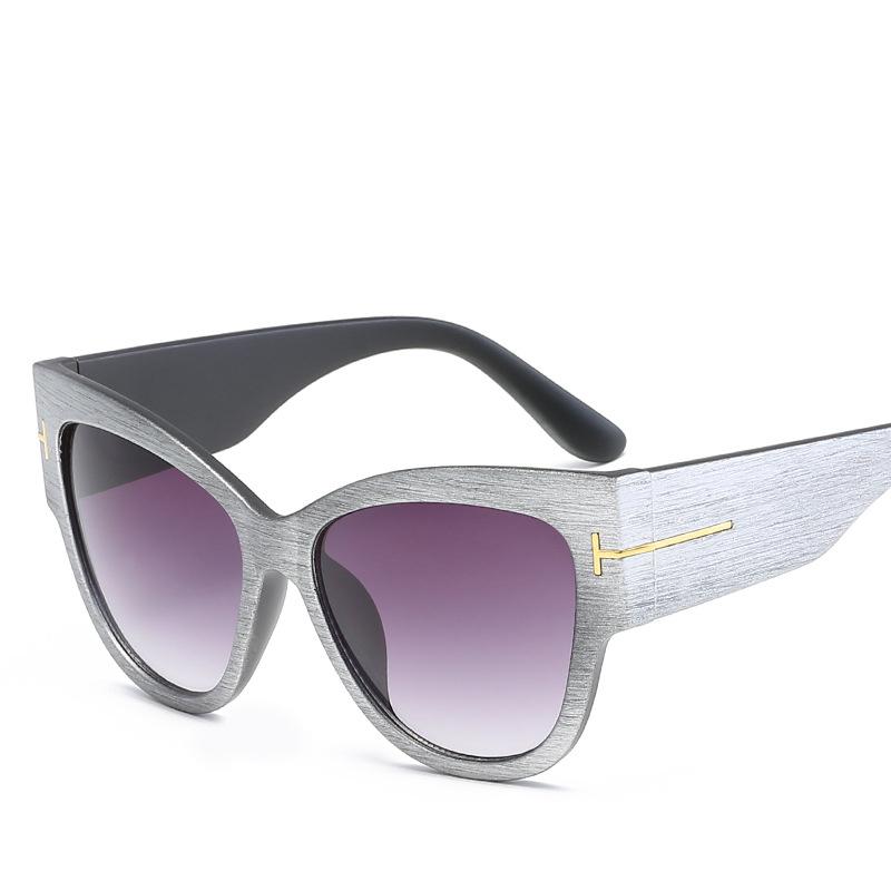 Personalized Retro Sunglasses Wood Grain Large Frame Sunglasses European and American Fashion Sunglasses