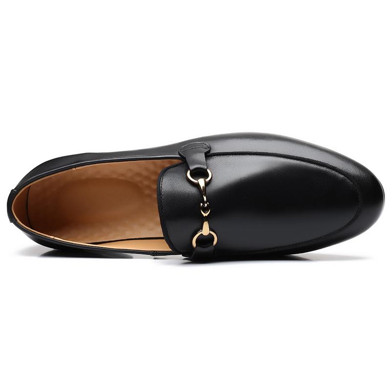 Fashion Leather Shoes For Man Genuine Leather Big Size Shoes High Quality Designer Formal Platform Casual Shoes Fashion Business