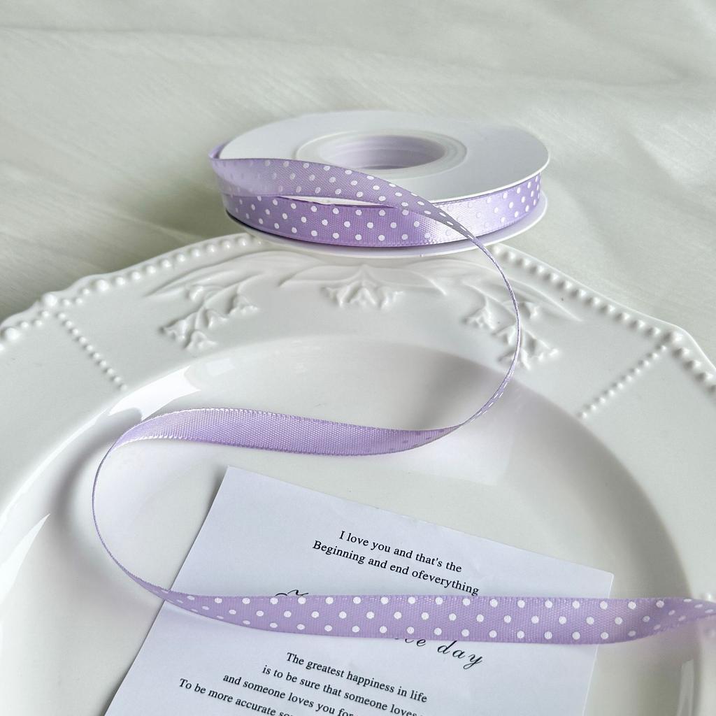 Polka Dot Ribbon Length Multi Color Ribbon Gift Wrapping Ribbon Playful For Bow Making Wedding Party Decorations Gift Wrapping