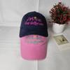 Unisex Art Flower Baseball Hat With Embroidered Text And Adjustable Fit For Daily Fashion