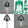 Exquisites Hatsune Miku Vocaloid Cosplay Kostüm Perücke Oberteile Kleid Krawatte Komplettes Outfit
